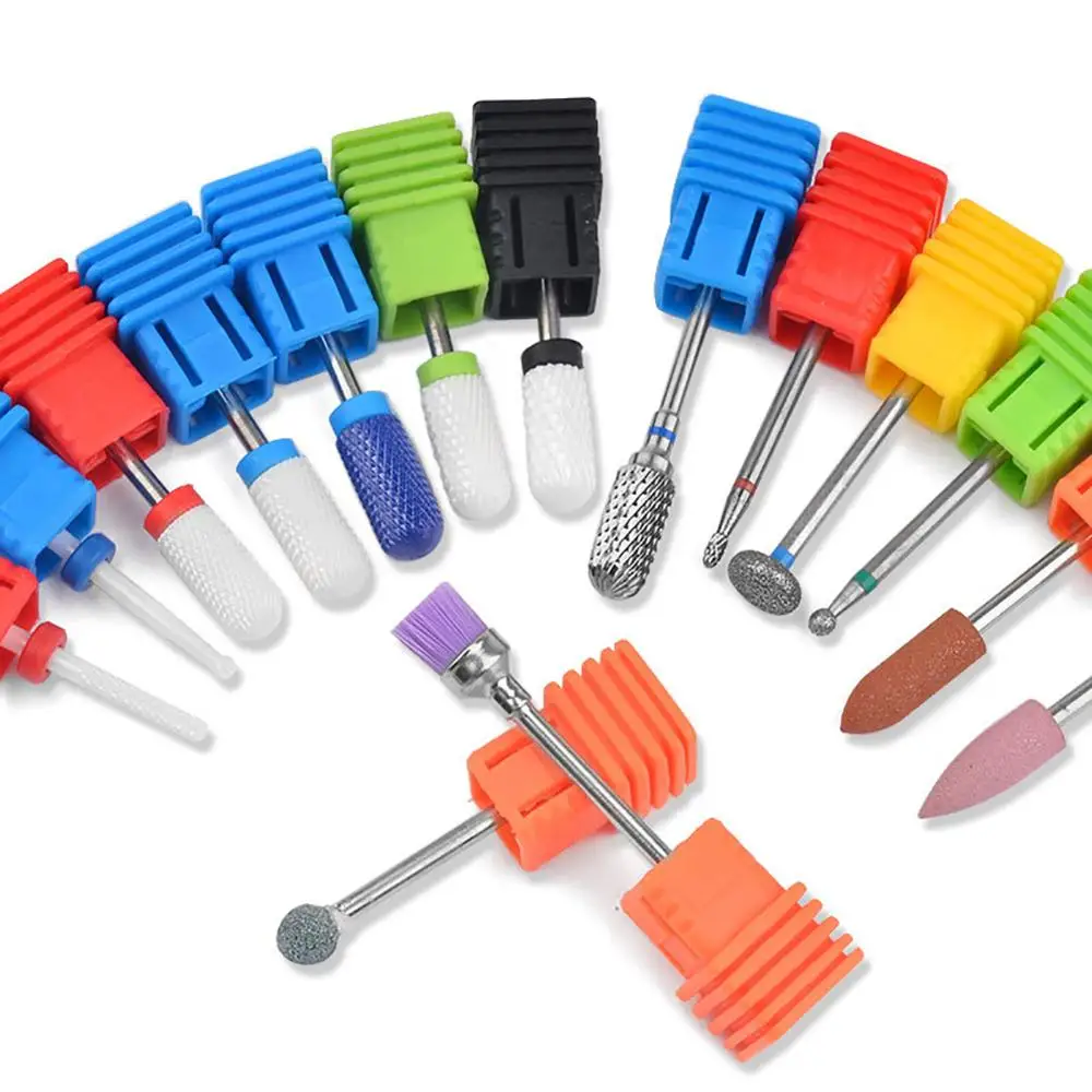 

Ceramic Nozzle Nail Art Drill Bit Mill Cutter For Nail Electric Drill Manicure Machine Device Accessory Remove Acrylic polish