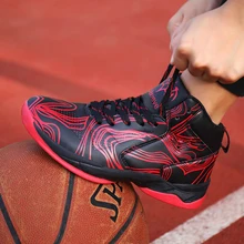 Горячая Распродажа, детские кроссовки для мальчиков, Баскетбольная обувь для детей, дизайнерские баскетбольные ботинки для больших мальчиков, Нескользящие баскетбольные кроссовки для мальчиков