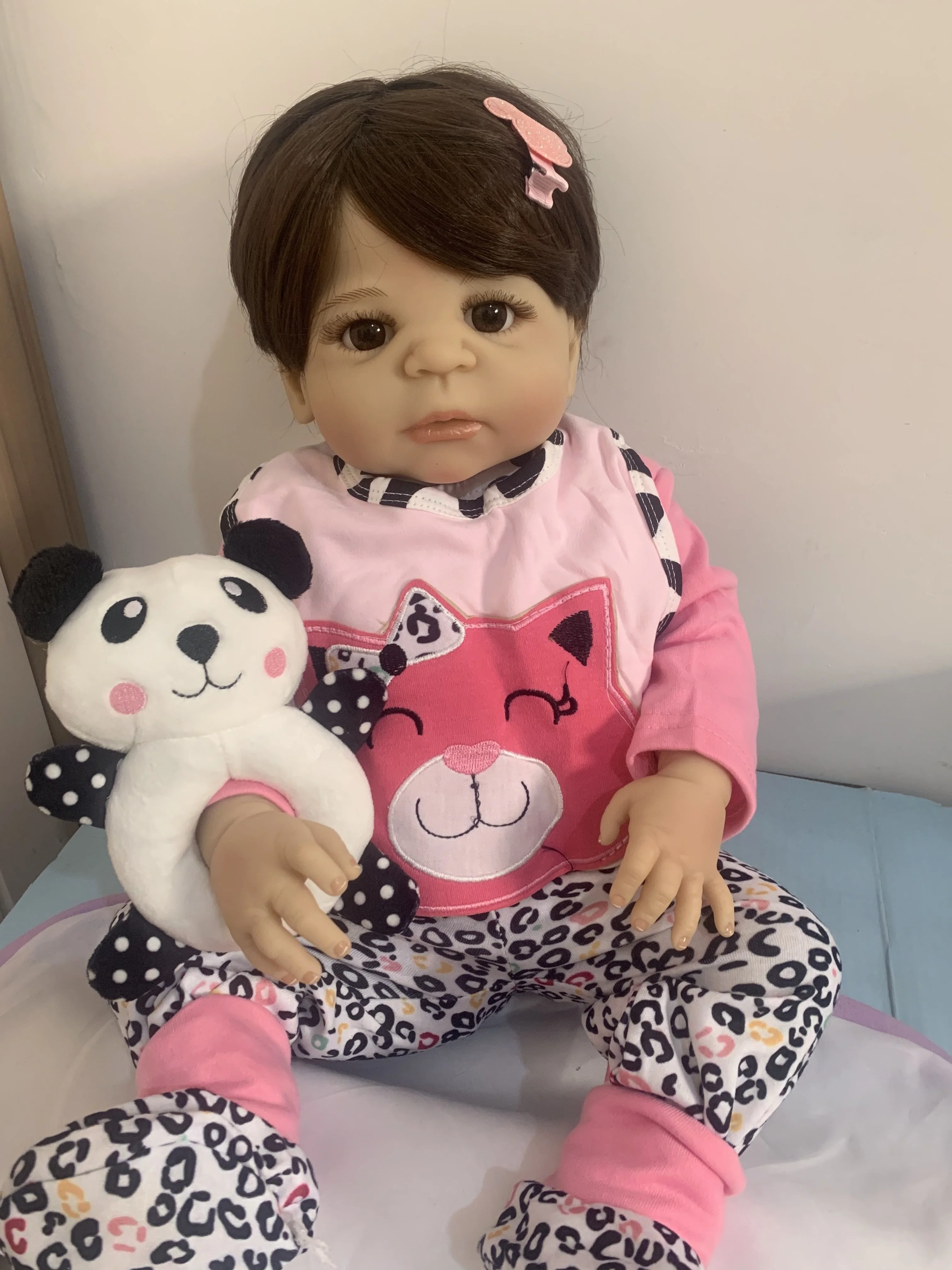 Полностью силиконовая кукла-реборн BZDOLL Реалистичная кукла для новорожденных