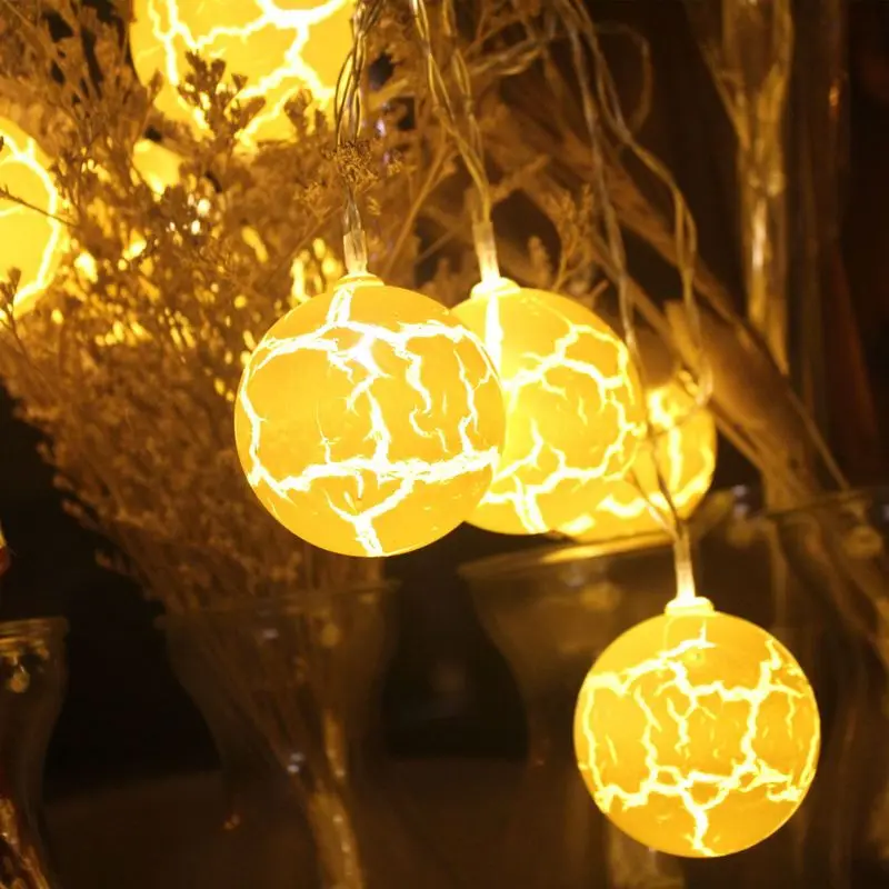 

lights flashing stars string Christmas wedding crack ball festival decoration girl heart INS full of wind and stars