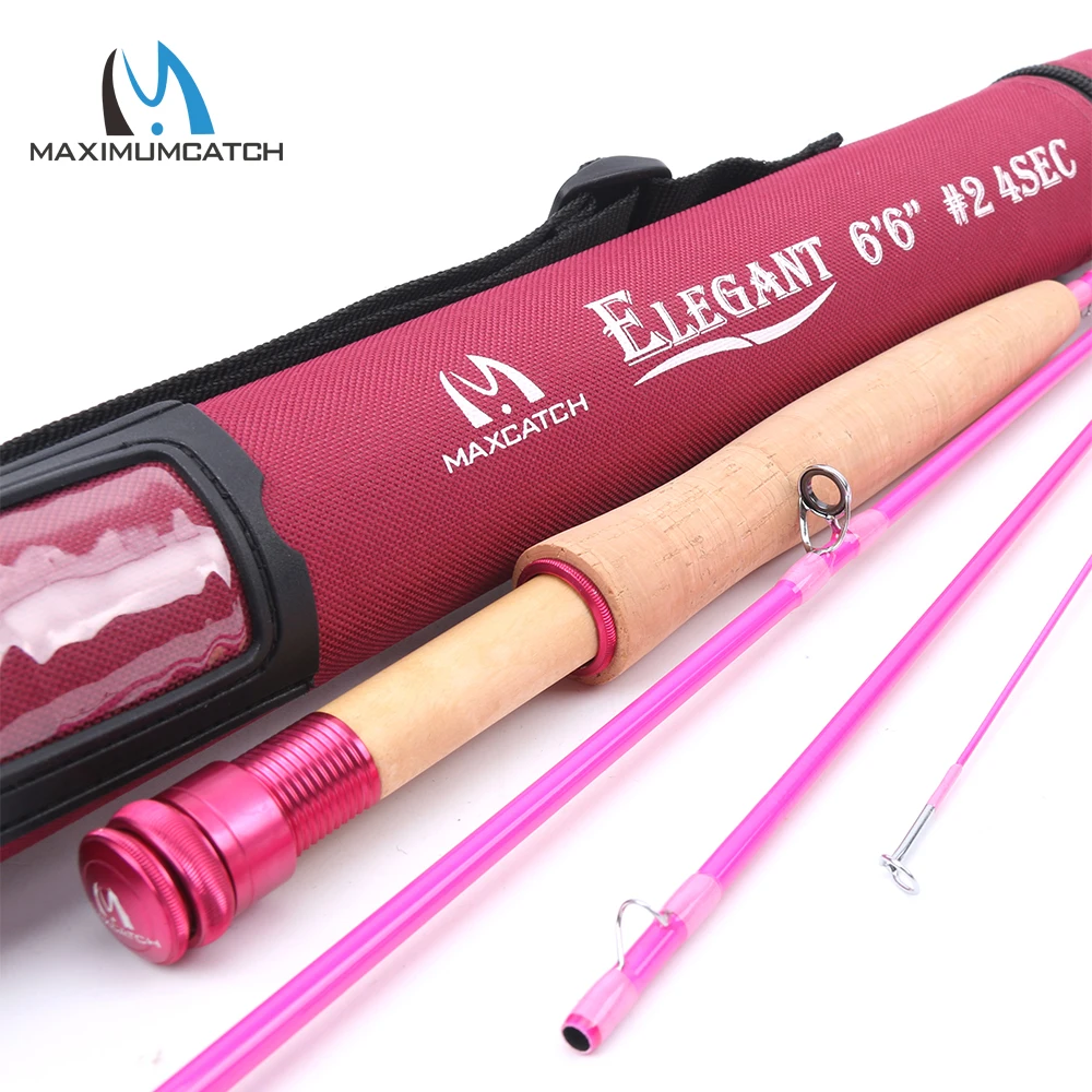Maximumcatch2wt5wtWomenPinkFlyFishingRodMediumFastwith