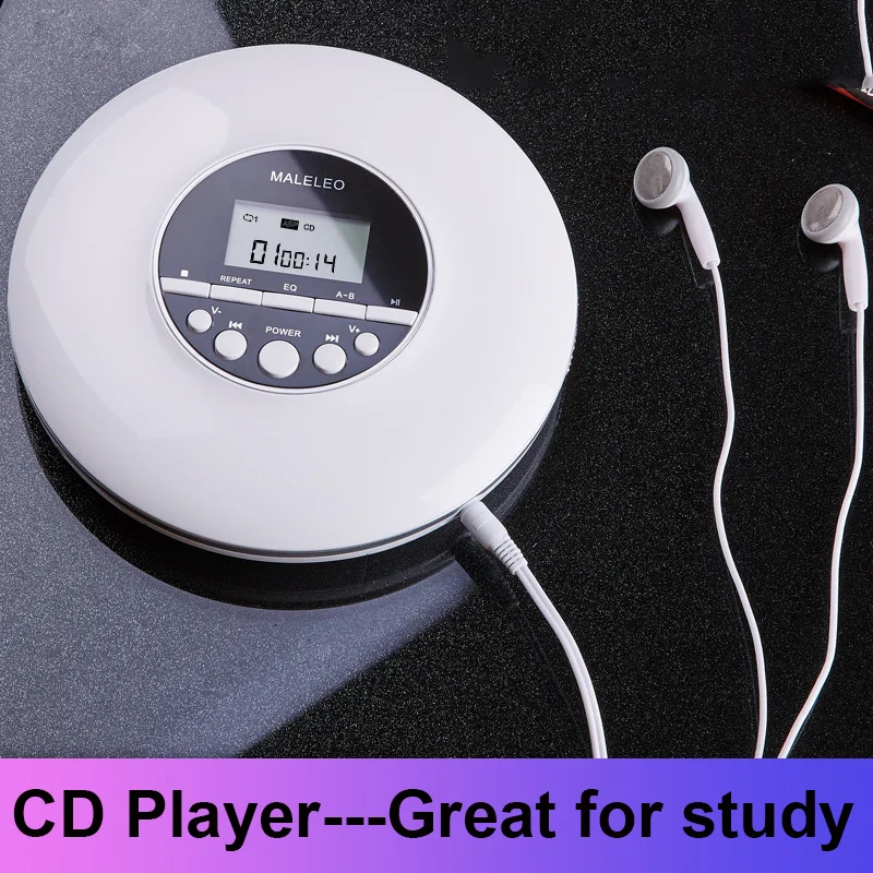 

Top Deals Portable CD Player, for Adults Students Personal Compact Disc CD Player with Headphones Jack, Walkman with LCD Display