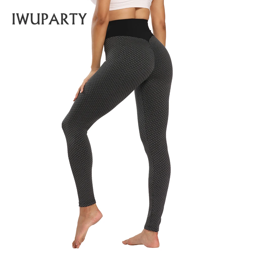 IWUPARTY 3D принт сжимаемые штаны для йоги высокая талия леггинсы спортзала