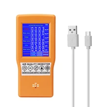 Multifunzionale Rivelatore di Gas Display Digitale Ad Alta Precisione HCHO TVOC CO2 Detector Tester Mini 5V di Qualità Dell'aria Analyzer Monitor