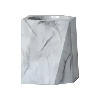 

Nordic Marble Desk Pens Pencil Holder Case Makeup Brush Storage Box Organizer