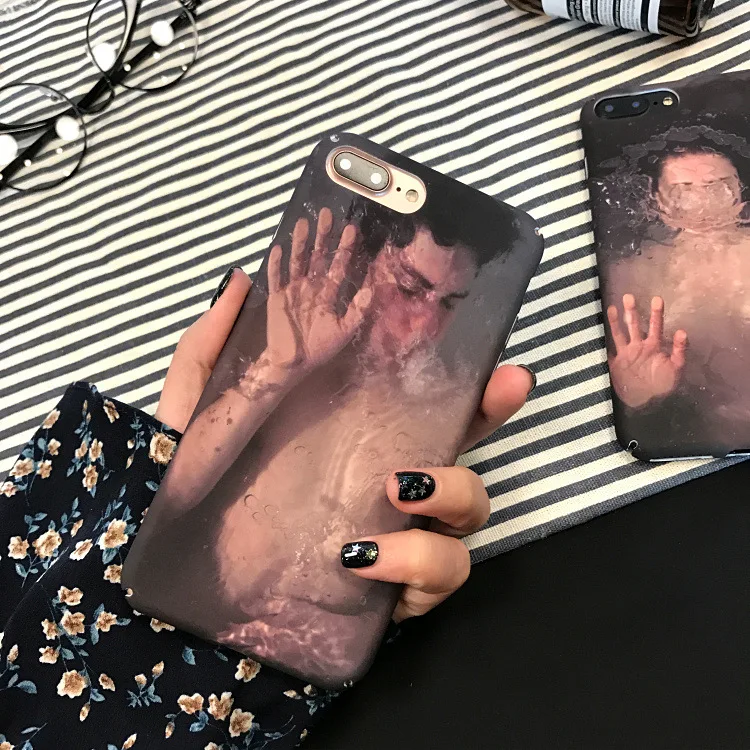 

Art Couple Creative Hard Phone Case For iphone7 8 6 6s 6 s Plus Case Cover For Apple iphone XR X XS Max 7Plus 8plus Case Men