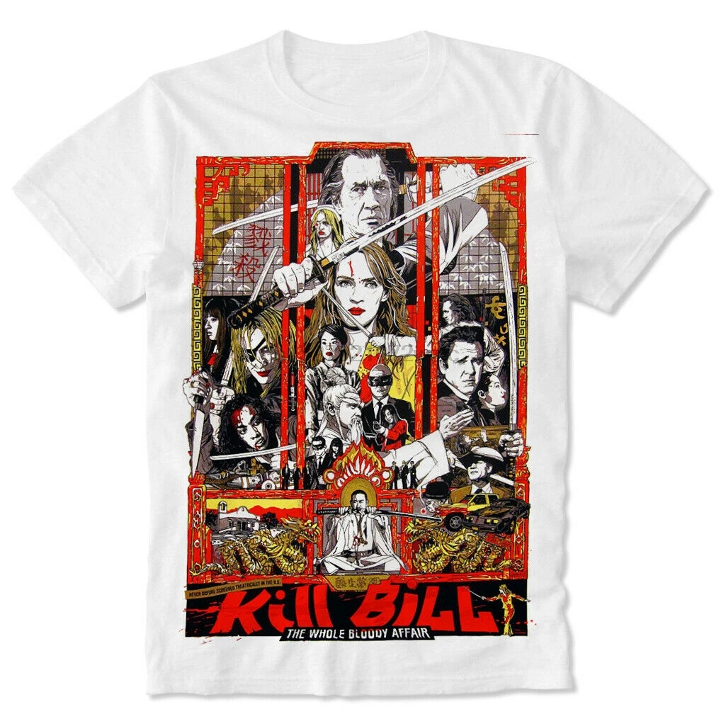 T-shirt Kill Bill WHOLE BLOODY AFFAIR Hattori Hanzo Tarantino Thurman Gogo Bride | Мужская одежда