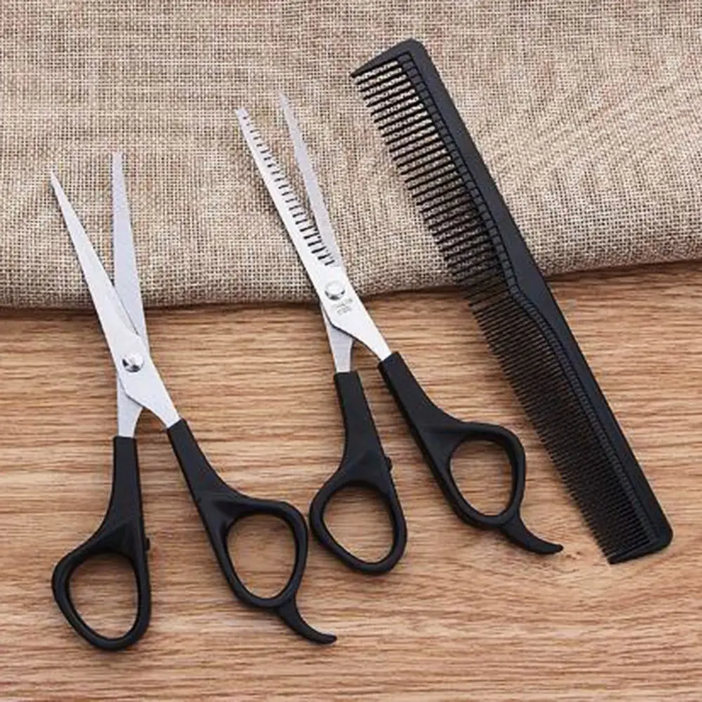 

1/3PC Hair Scissors Cutting Shears +Thinning Scissors + Comb Home Hairdressing Set Barber Styling Salon Professional Tool