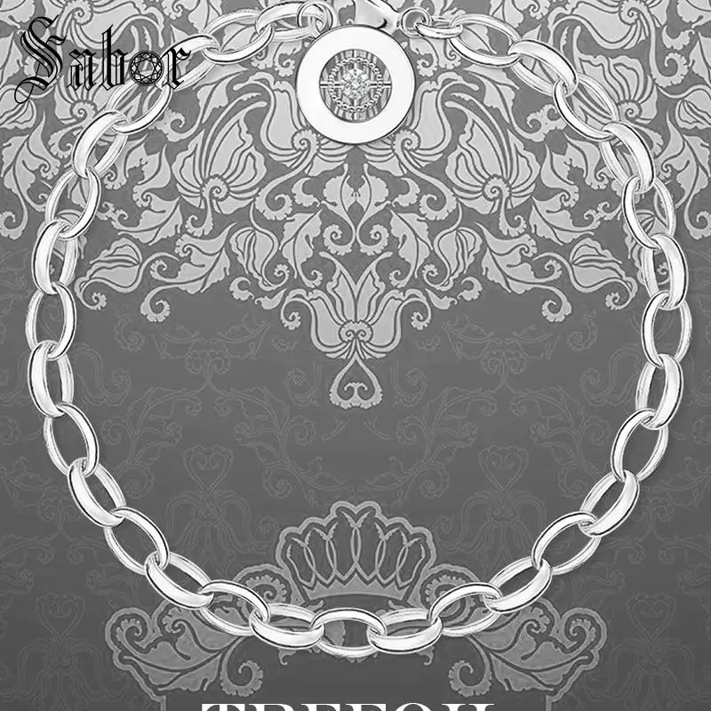 Браслеты с подвесками thomas со звездами и застежкой лобстером серебристого цвета