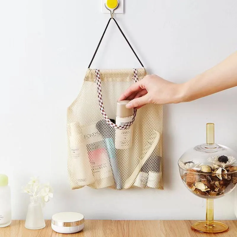 Подвесная кухонная бытовая сумка для хранения многоцелевой настенный мешок кухня ванная комната овощи семена лука чеснок сетчатый мешок для хранения