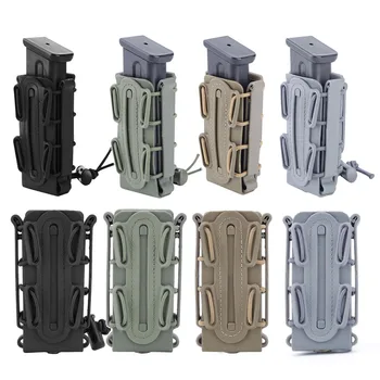 

9MM Outdoor Fast Magazine Pouch Tactical Mag Quick Release Nylon Holster Case Box Replacement For Molle System Belt