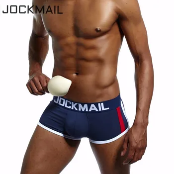 

JOCKMAIL Brand 5PCS/Lot Enhancing mens underwear boxers sexy Front Push up cup bulge gay underwear Enlarge men boxer shorts