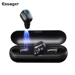 Essager T1 TWS Bluetooth 5,0 Наушники Mini True Беспроводные наушники с микрофоном Спортивные Беспроводные гарнитуры для телефона