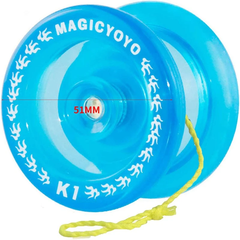 MAGIC yoyo Crystal Blue K1 отзывчивый мяч Йо-Йо, 3 струны+ перчатка+ сумка йо-йо подарок
