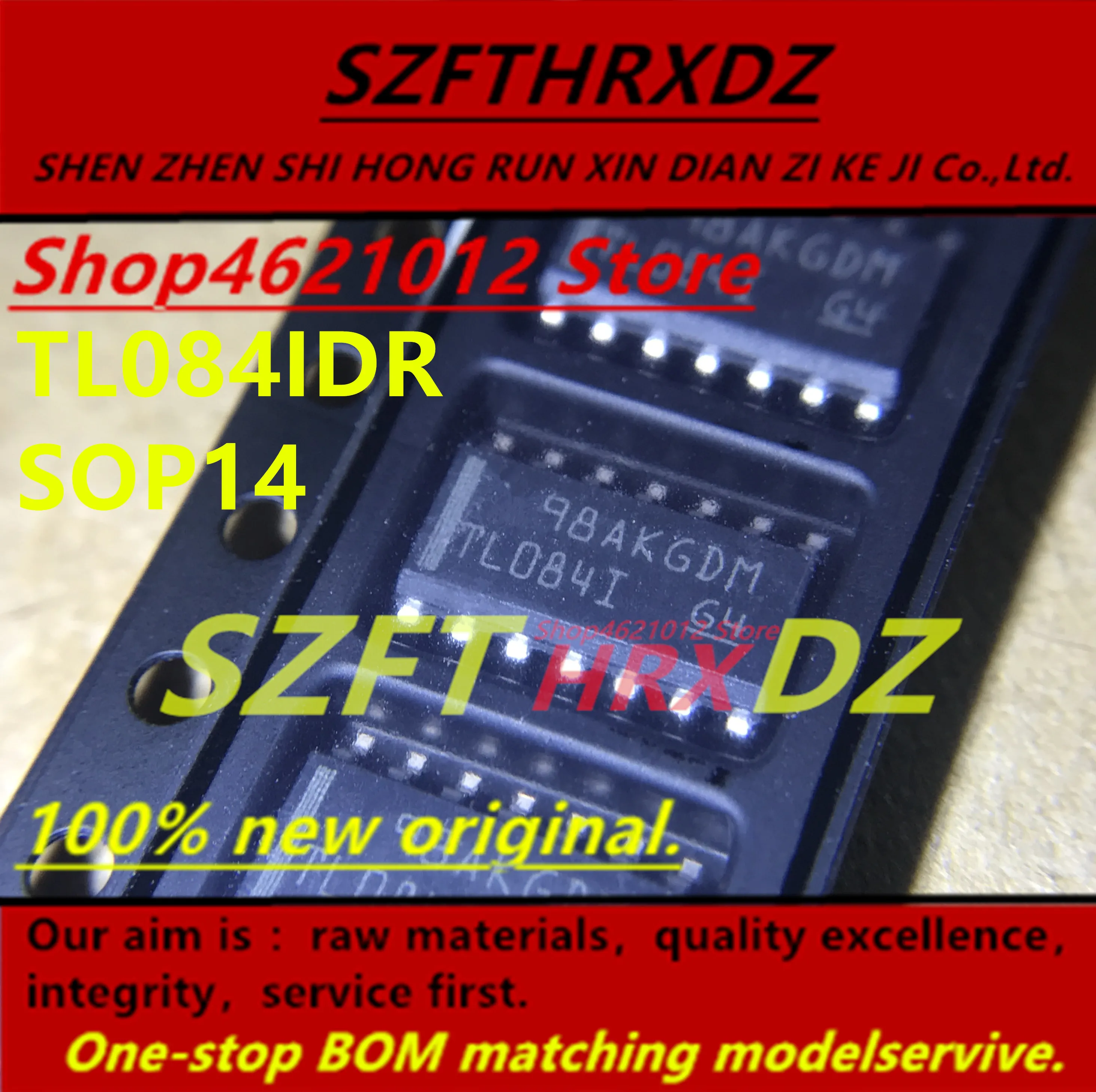 SZFTHRXDZ+(20PCS-50PCS-100PCS) TL084IDR TL084I SOP14