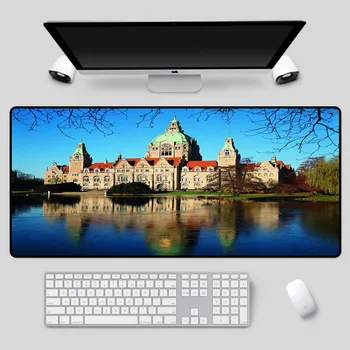 

XGZ Large size mouse pad beautiful scenery castle pattern table pad home computer office keyboard pad