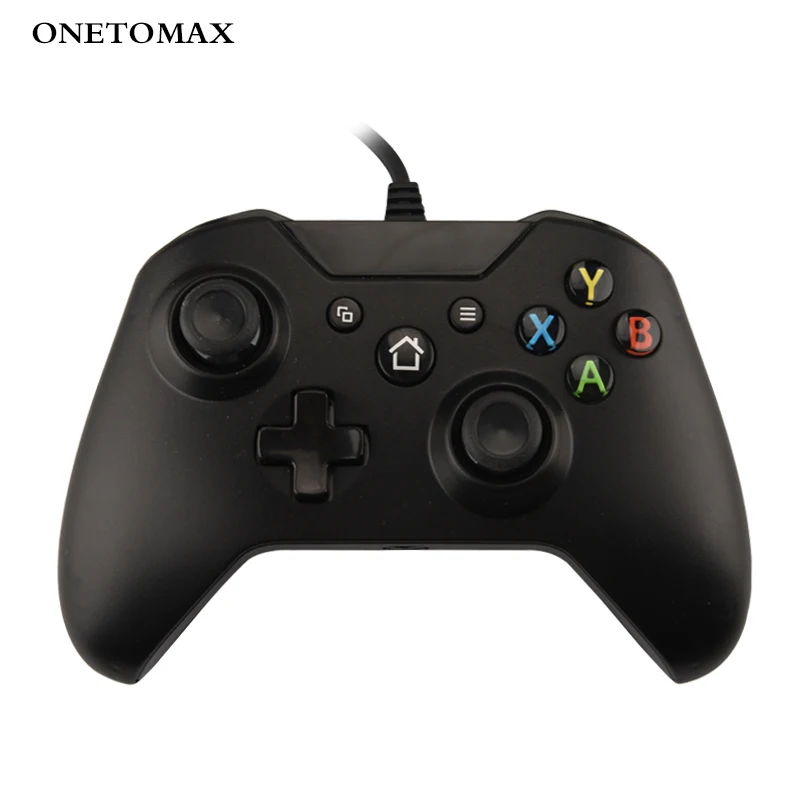Черный USB проводной контроллер для xbox One геймпад USB игровые Джойстики для ПК Wins 7 8 10 microsoft xbox one контроллер проводной джойстик - Цвет: Черный