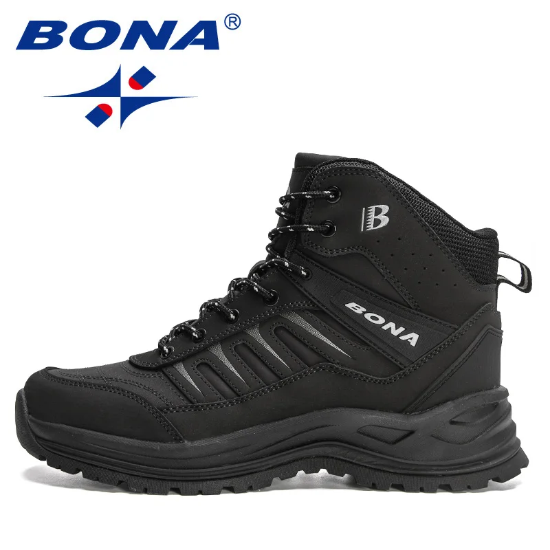 Snow Boots Winter Men Plush Action Leather Super Warm Ankle Outdoor Hiking