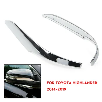 

Cover Chrome Trim Rearview 2pcs For Toyota Highlander 2014-2019 Chrome