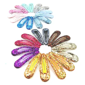

20Pcs/Set Girls Sequin Hairpin Baby Shiny Hair Clip Flower Solid Sweet Headwear Princess Barrette Colorful Ins Hair Accessories
