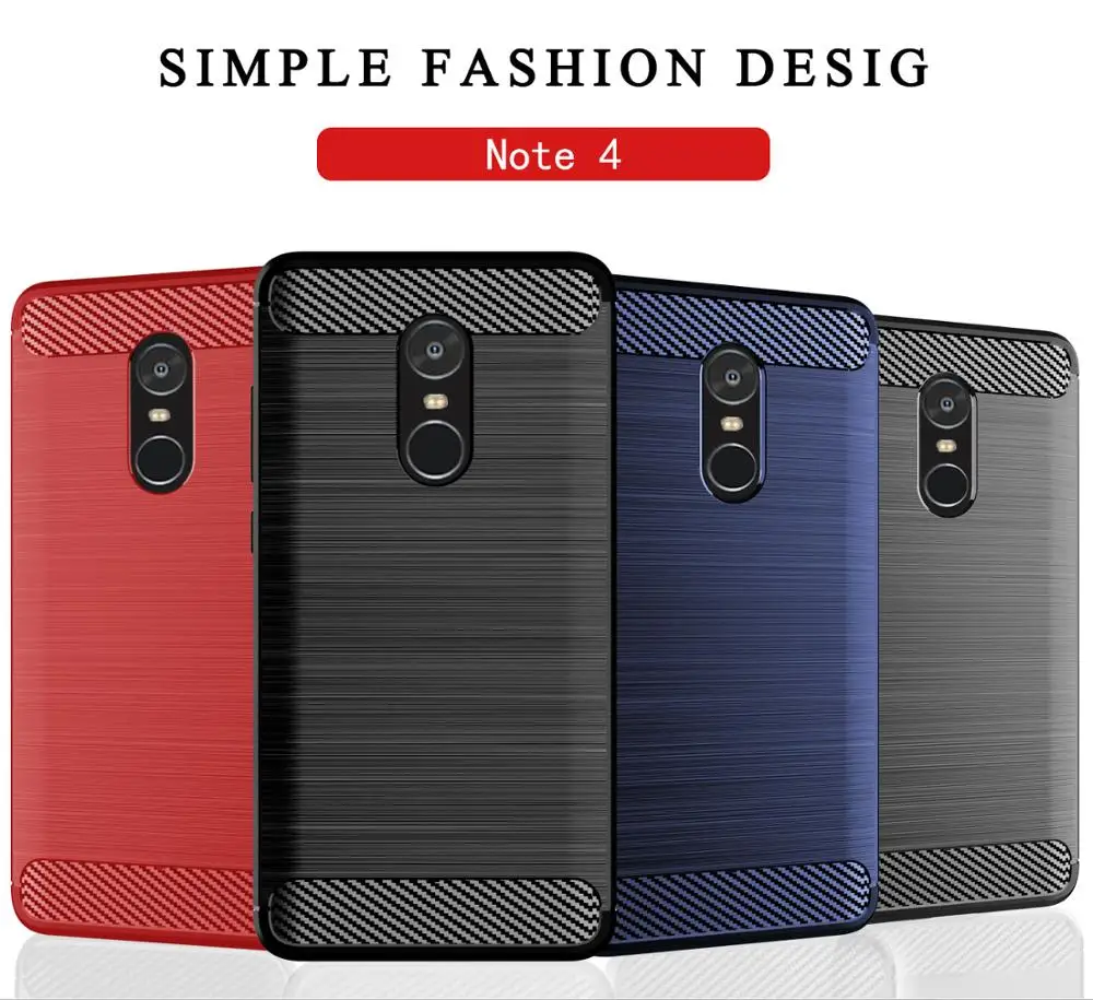 Carbon fiber Brushed soft mobile phone case for xiaomi redmi 4X 5 plus Note 5A 6 6A 7 y3 7A 8 Go 4 pro Y1 Lite | Мобильные телефоны