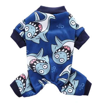

Pet Christmas Outfits 4-legged Cartoon Pattern Costume Small And Medium Cold Weather Jumpsuita a