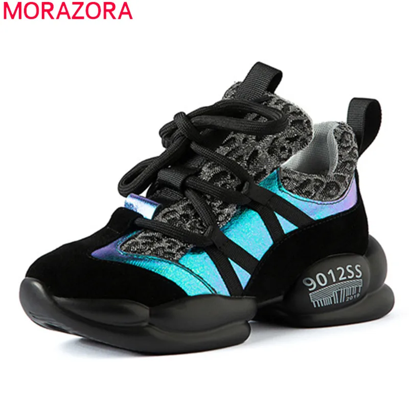 

MORAZORA 2020 top quality sneakers women flat shoes genuine leather spring autumn lace up comfortable casual shoes female
