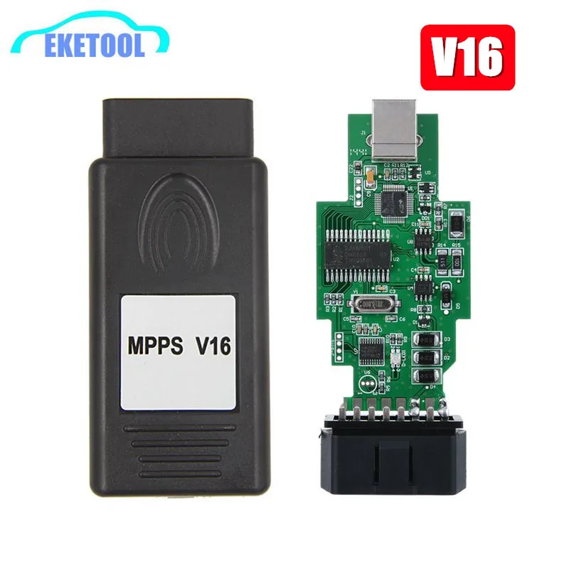 MPPS V16 ECU Flasher Chip Tuning Remapping Tool fit EDC 15-EDC 17 Read Write sy