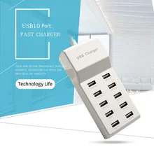5 в многопортовое зарядное устройство, зарядное устройство для мобильного телефона, 10 зарядных портов, USB быстрое зарядное устройство для iPhone, samsung, huawei, Xiaomi