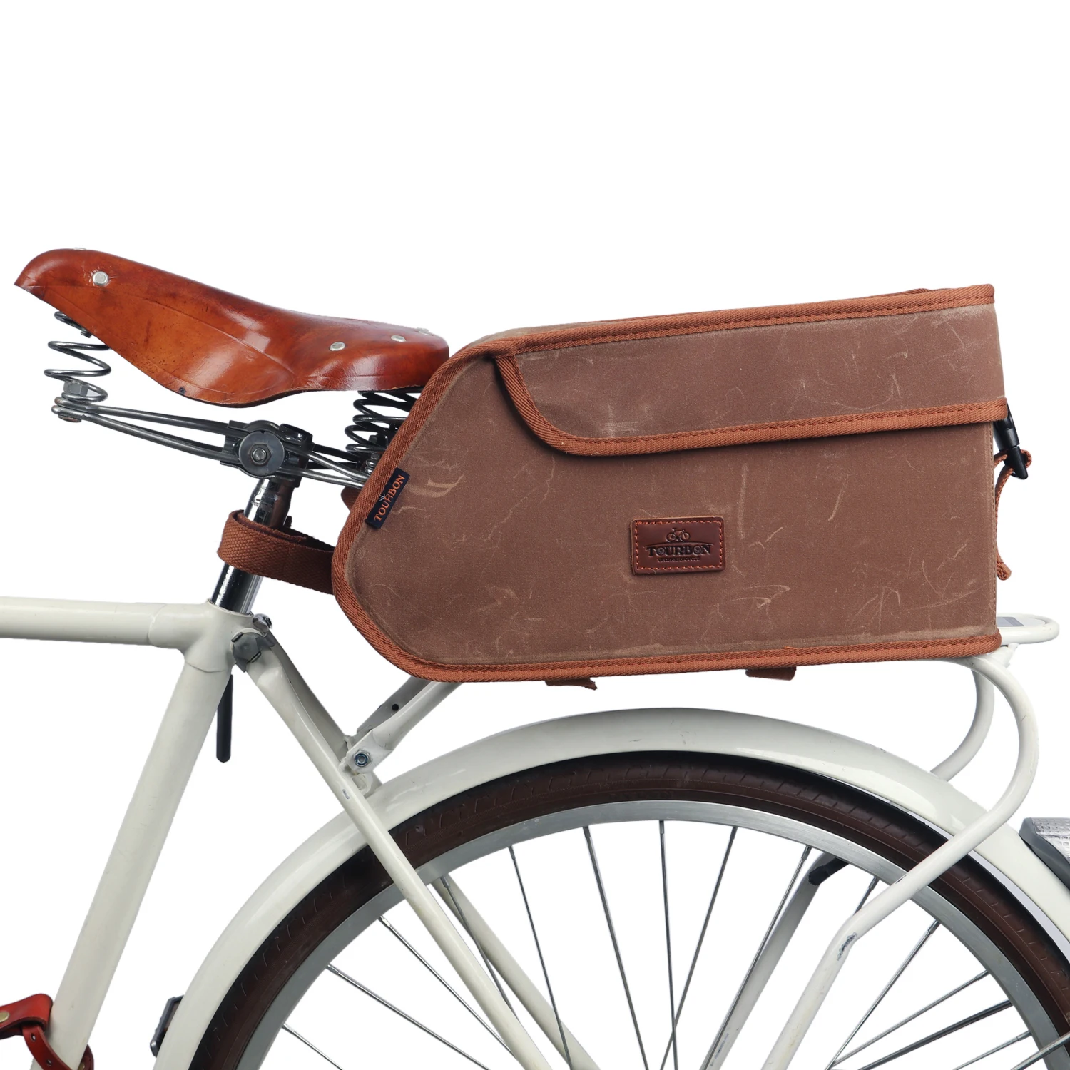 Tourbon винтажное портативное сиденье для велосипеда, сумка-холодильник для багажника, сумка для седла, Холщовая Сумка, Аксессуары для велосипеда
