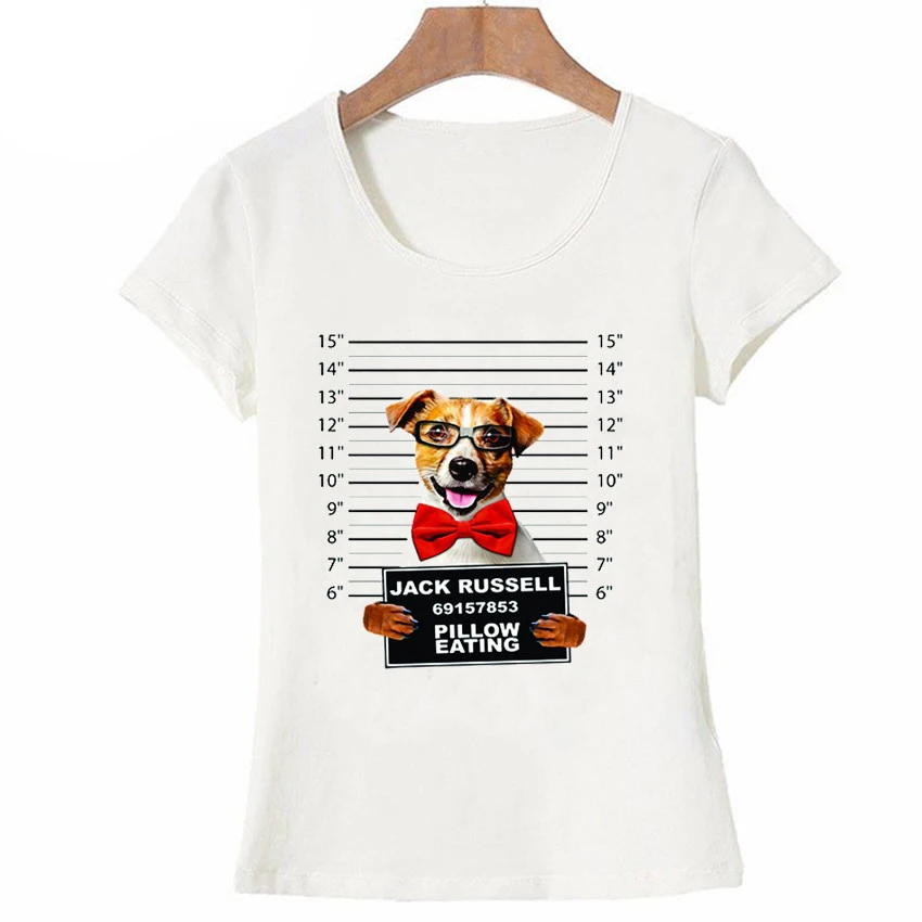 Fashion Harajuku Lady T-shirt Jack Russell Rottweiler Lady Dog Print T-shirt Female Funny T-shirt Bad Dog Graphic Top Hip Hop