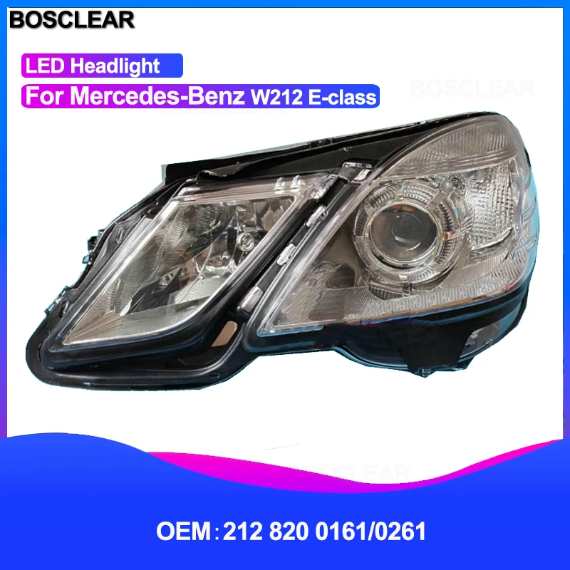 Автомобильные фары для Mercedes Benz E class W211 E240 E200 E280 W212 E180 E200L E260L E300 фары Hid Xenon луч линзы Led Tear Eye - Цвет: as show 4