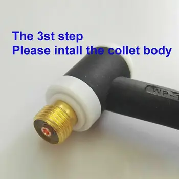 

18pcs TIG Stubby Gas Lens Ceramic Nozzle +Heat Cup Kit WP17/18/26 2.4mm 3/32inch O-rings Gas Lens Insulators