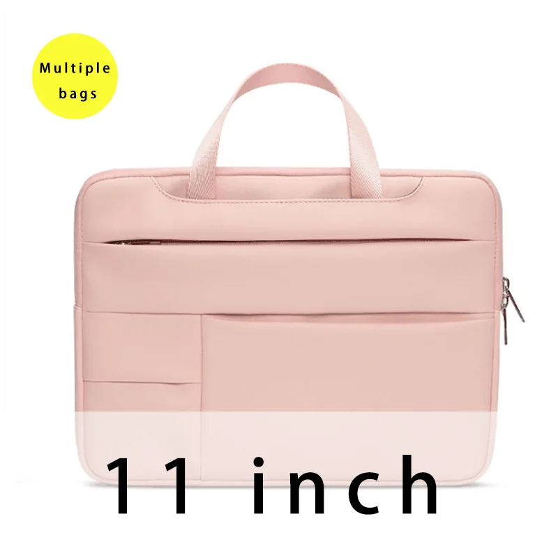 11 ''12'' 13 ''14'' 15 ''сумка с ручками для iPad 12,9 11 дюймов Pro противоударный кейс для ноутбука для iPad Pro 12,9'' чехол - Цвет: 11inch pink