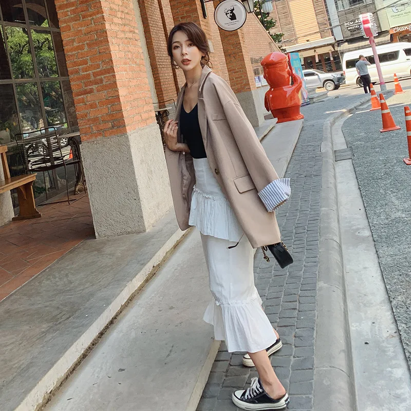 

Photo Shoot Oversize Suit Jacket Women's Spring And Autumn Short INS Online Celebrity Korean-style Casual Loose-Fit Students Sui