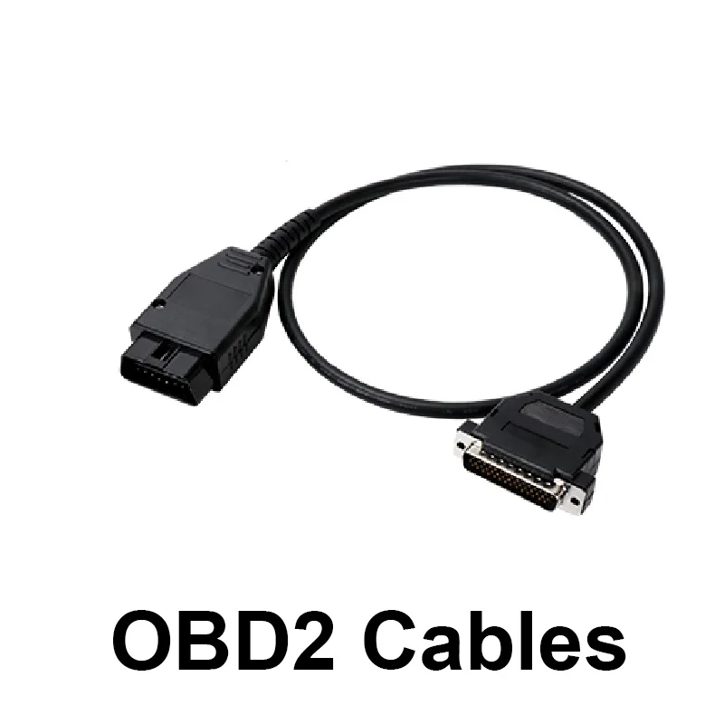 Obd2 Cables Iprog+ ключевой программатор поддержка IMMO+ коррекция пробега+ сброс подушки безопасности Iprog Pro Extar Kline& CAN адаптер MB IR сварочная линия - Цвет: Obd2 Cables