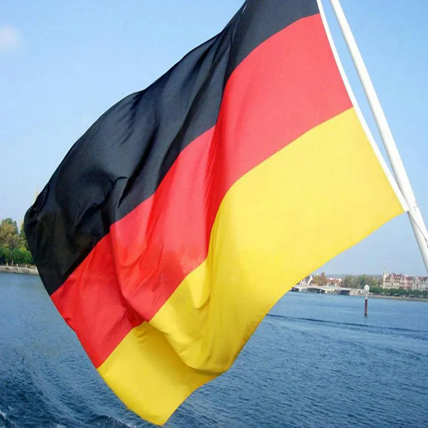Высокое качество 3x5ft Deutschland немецкий флаг парад полиэстер печатные баннеры офисные пользовательские флаги и растяжки