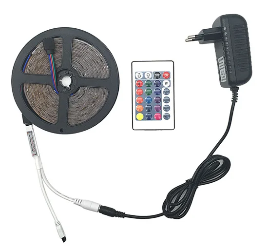 

RGB LED Strip Light SMD 5050 5M Waterproof RGB Tape DC12V Ribbon diode led Strips Flexible Stripe WIFI Controller home decor
