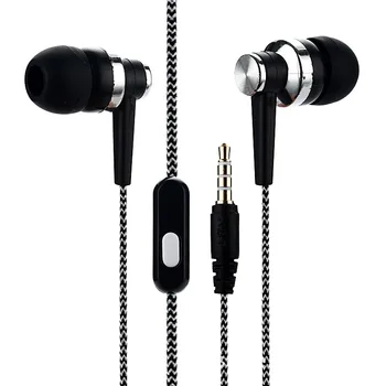 

Ear Braided Cable Universal Music Cable Subwoofer Eardphone Wheat Cable Earphone For Smart Phone For Android Mobile Phone