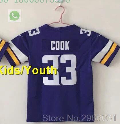 Для детей 8, Сэм Брэдфорд, 14, Стефон диггз, 19, adam thielen, 22, Harrison Smith, Adam Thielen, 19, Джерси, Миннесота - Цвет: for kids youth