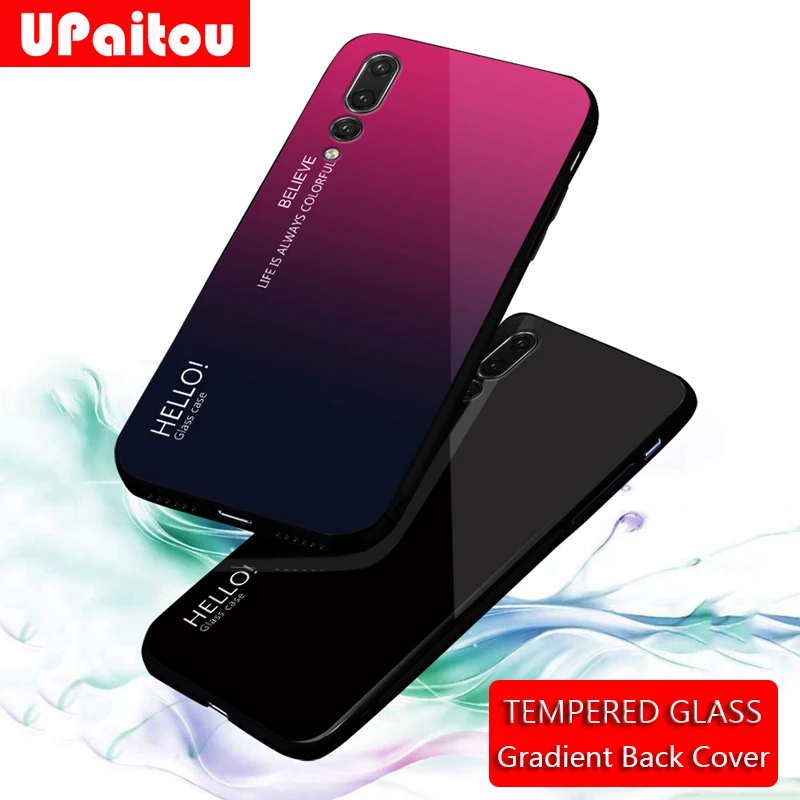 Чехол из закаленного стекла UPaitou для Huawei Mate 20X10 9 Pro Lite 20X мягкий чехол ТПУ с