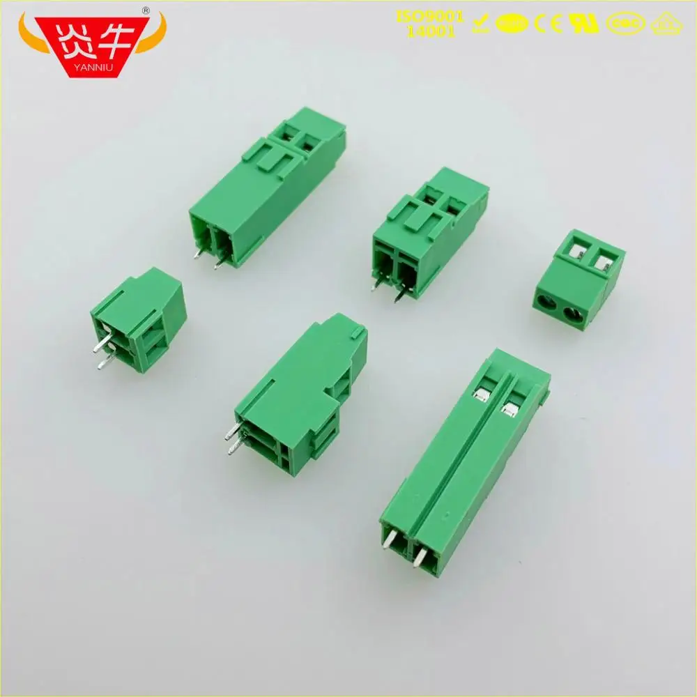 5,08 мм 2PIN PCB Универсальный винтовой клеммный блок DG500A3 KF128A3-5.08-2P MK3DS 1,5/2-5,08-1724013 PHOENIX CONTACT YANNIU