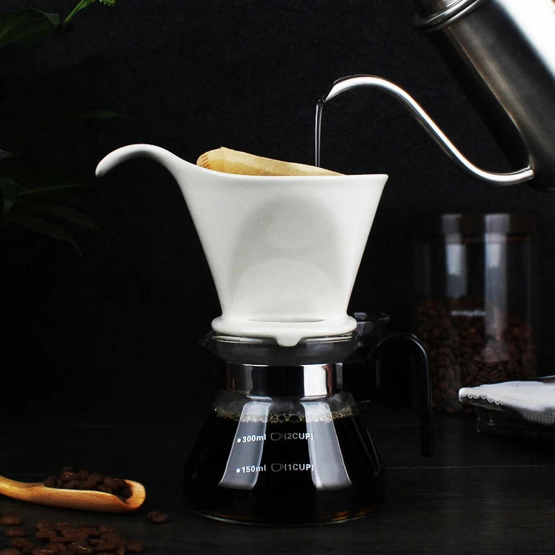 

Ceramic Coffee Cup Espresso Coffee Cup Origami Filter Cups V60 Funnel Drip Hand Cup Filters Coffee Cup