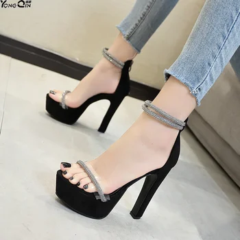 

Fashion new thick heel platform women sandals Sexy Wild Peep toe women's shoes