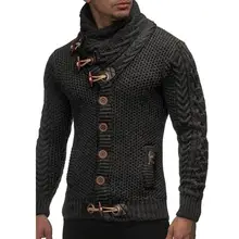 *#Best Price Mens 2019 buckle Sweater Cardigan Autumn winter Fashion Warm Thick Hedging Turtleneck Knitting Jumper Sweaters *#Best Price Mens 2019 buckle Sweater Cardigan Autumn winter Fashion Warm Thick Hedging Turtleneck Knitting Jumper Sweaters