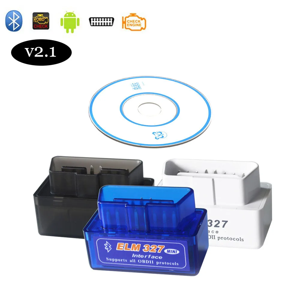 OBD2 сканер V2.1 ELM327 адаптер для Renault Fluence Megane Logan Clio Duster Bluetooth OBDII Авто автомобиля