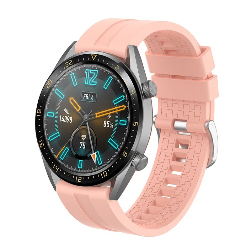 22 мм ремешок для huawei Watch GT/Honor Watch Magic/Amazfit PACE/samsung Galaxy 46 мм gear S3 спортивный силиконовый браслет на запястье ремешок