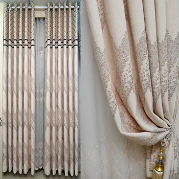 

New High-End Shading Cashmere Chenille Modern Minimalist Northern European curtains for living room bedroom curtains curtain