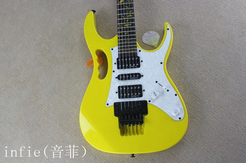 Красочная инкрустация электрогитары кленовый гриф flyod rose tremolo 7v гитара - Цвет: 5