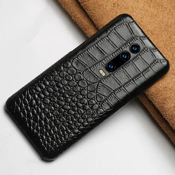 

Crocodile Grain Genuine Leather Case for xiaomi redmi K20 pro note 7 case note 5 6a A2 lite cover For Xiaomi 9 9se 9t 8 lite 6X